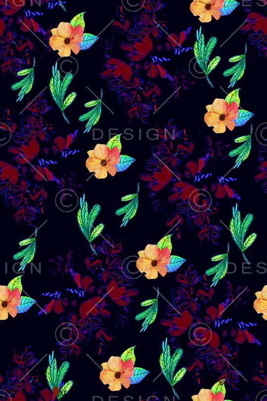 植物印花华亿平台图片