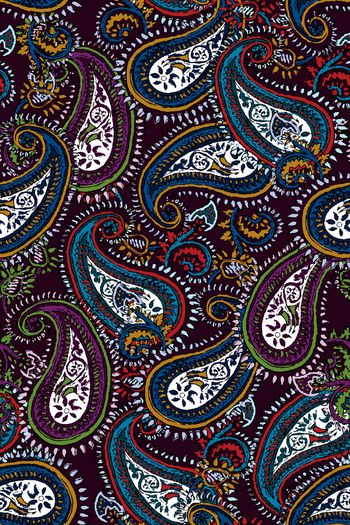 737192-民族风 手绘 抽象 实色 腰果 佩