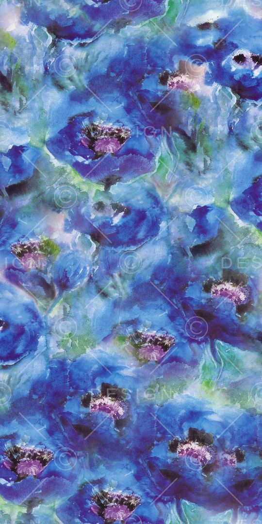 数码花卉类印花华亿平台图片