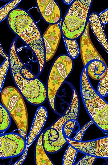 737234-民族风 手绘 抽象 实色 腰果 佩