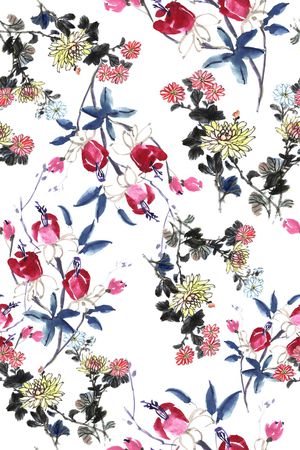 手绘印花华亿平台图片