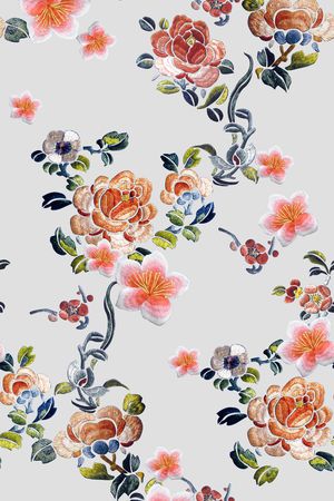 复古印花华亿平台图片