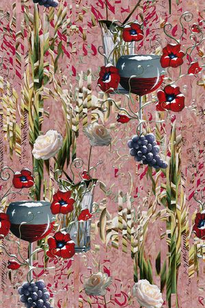 抽象印花华亿平台图片