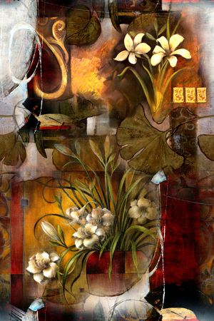 抽象印花华亿平台图片