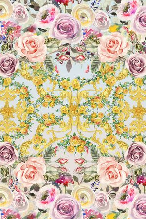 手绘印花华亿平台图片