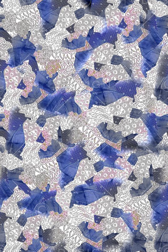 牛仔印花华亿平台图片