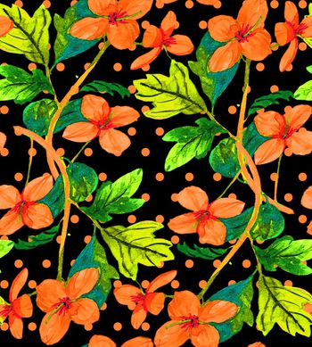 737526-手绘效果小橙花系列