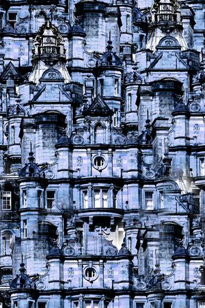 水彩建筑印花华亿平台图片