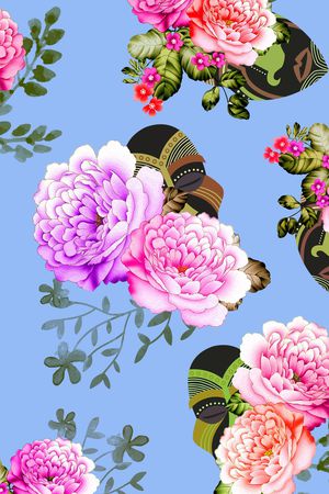 玫瑰印花华亿平台图片