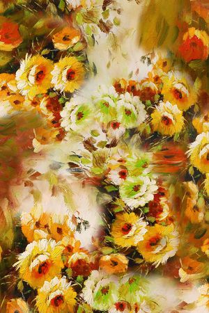 油画花卉印花华亿平台图片