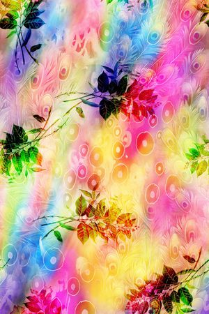 孔雀印花华亿平台图片