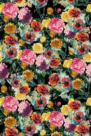 小碎花印花华亿平台图片