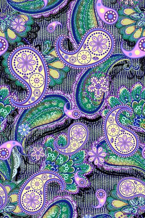 佩斯利印花华亿平台图片