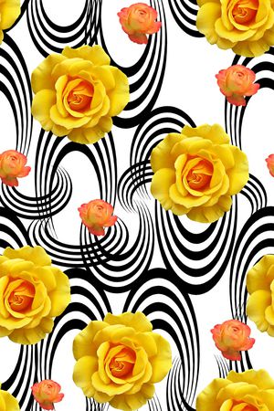 玫瑰印花华亿平台图片