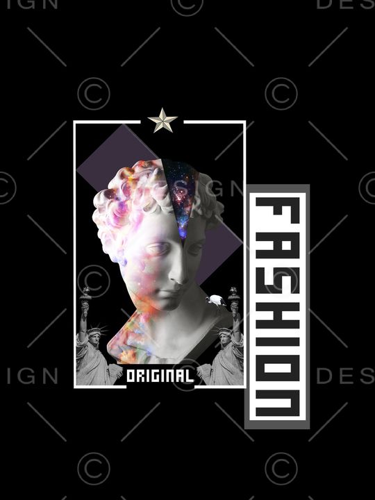 宫廷风大卫星空印花华亿平台图片