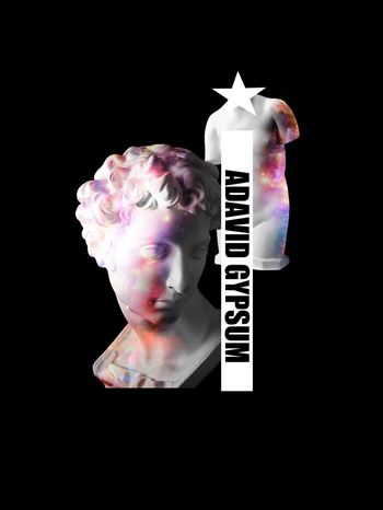 大卫英文彩云组合印花华亿平台图片