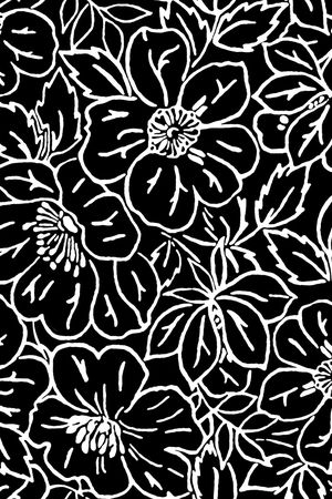 黑白简约印花华亿平台图片