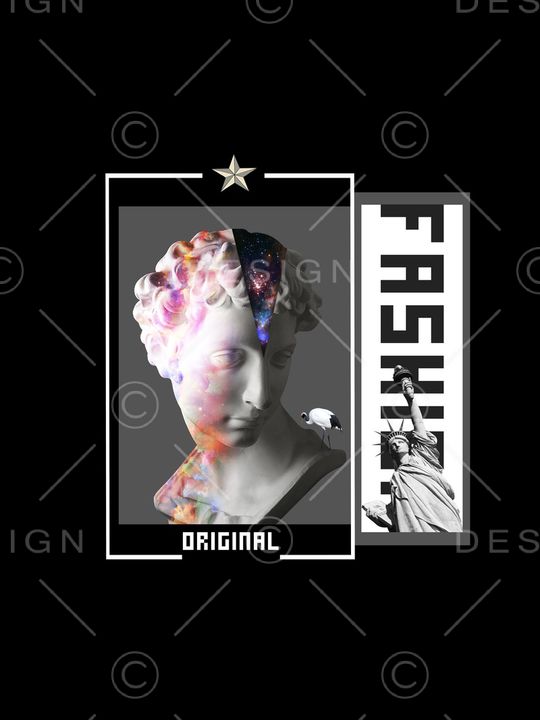 宫廷风大卫星空印花华亿平台图片