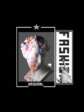 737915-宫廷风大卫星空男装T恤