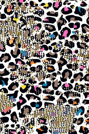 动物纹印花华亿平台图片