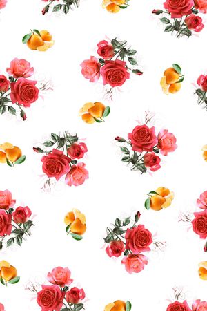 玫瑰印花华亿平台图片