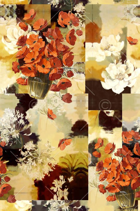 复古印花华亿平台图片