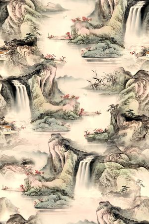 数码艺术花卉印花华亿平台图片