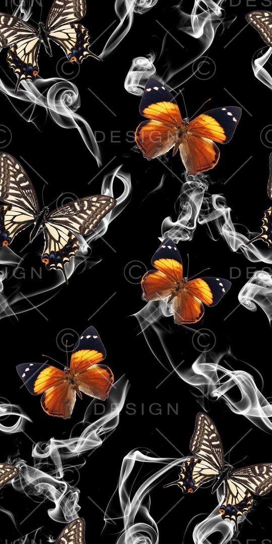 蝴蝶印花华亿平台图片