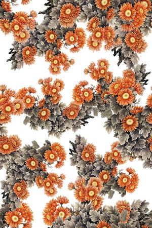 花卉印花华亿平台图片