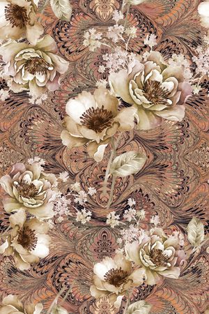 复古印花华亿平台图片