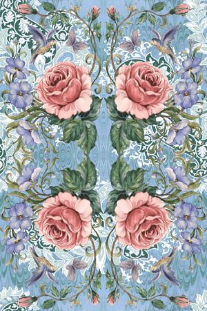 手绘印花华亿平台图片