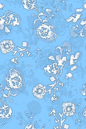 手绘效果印花华亿平台图片