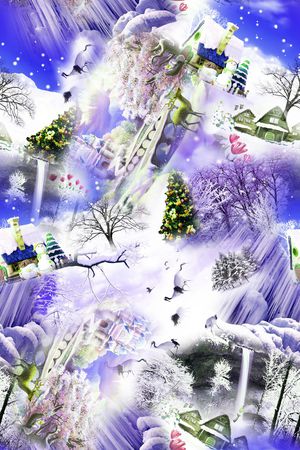 雪景印花华亿平台图片