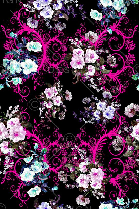 花朵印花华亿平台图片