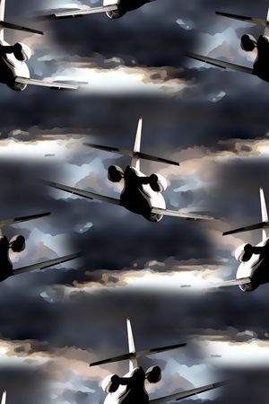 飞机印花华亿平台图片