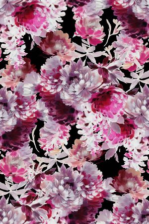 洋阳---花卉印花华亿平台图片