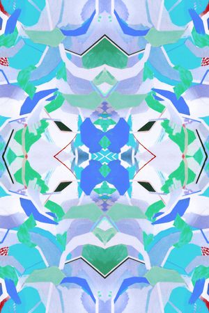 不规则几何印花华亿平台图片