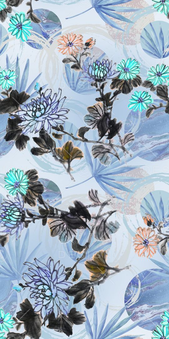 手绘印花华亿平台图片