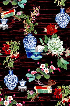 中国风印花华亿平台图片