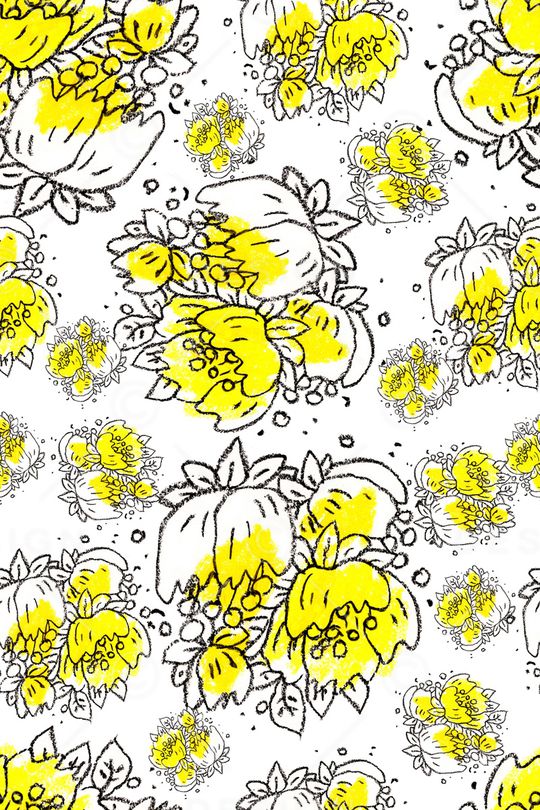 罂粟花印花华亿平台图片