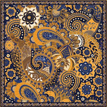 佩斯利印花华亿平台图片