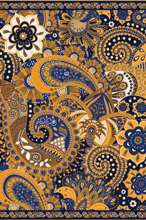 佩斯利印花华亿平台图片