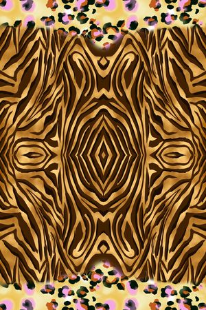 斑马纹印花华亿平台图片