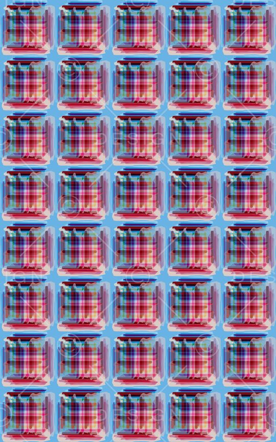 格子混搭印花华亿平台图片