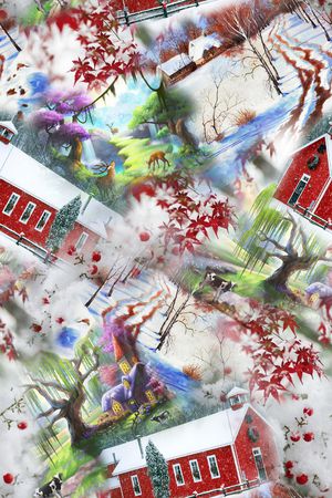 雪景印花华亿平台图片