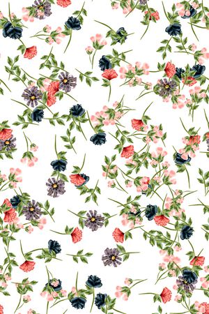 小碎花印花华亿平台图片