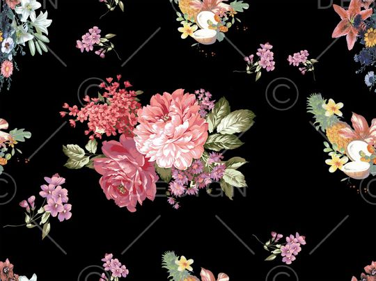 玉兰花印花华亿平台图片