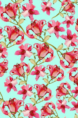 玉兰花印花华亿平台图片