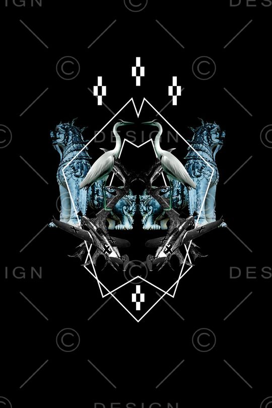 抽象印花华亿平台图片