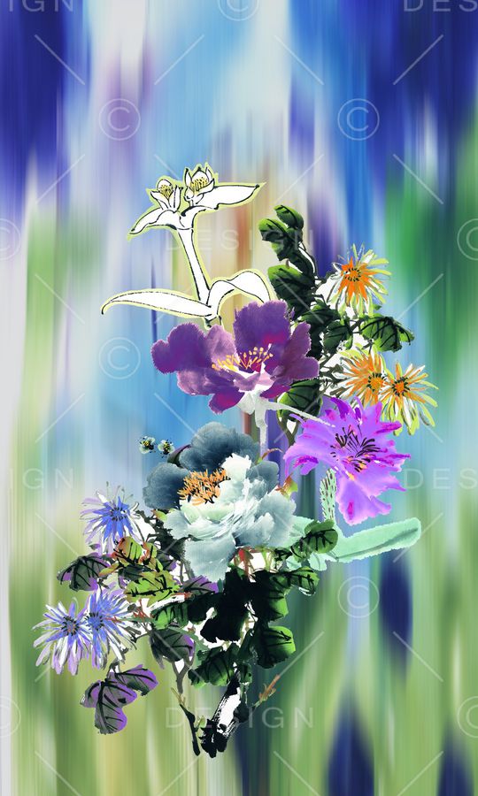 手绘印花华亿平台图片